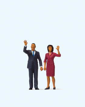 Preiser 28144 - H0 President Obama and The First Lady