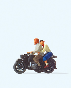 Preiser 28148 - H0 Motorradfahrer. Zündapp KS 750