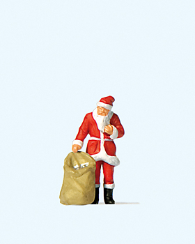 Preiser 29027 - H0 Weihnachtsmann mit Gabensack