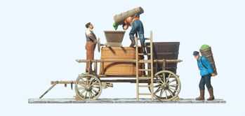Preiser 30398 - H0 Winzerwagen stehend. Fertigmodell