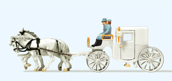 Preiser 30495 - H0 Hochzeitskutsche geschlossen. Fertigmodell