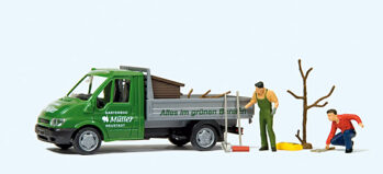 Preiser 33260 - H0 Ford Transit. "Gartenbau Müller"