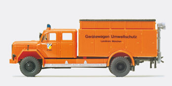 Preiser 35016 - H0 Gerätewagen Umweltschutz. Magirus F 200D 16 A. Fertigmodell