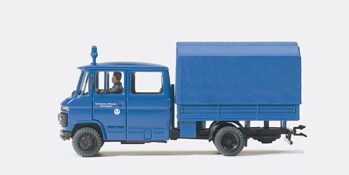 Preiser 37007 - H0 I-Truppwagen. THW. MB L 407 D. Fertig- modell