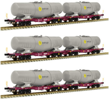 Sudexpress S854003 Spur H0 3 -tlg. Set Innofreight SurfaceWaterTanks, Epoche VI