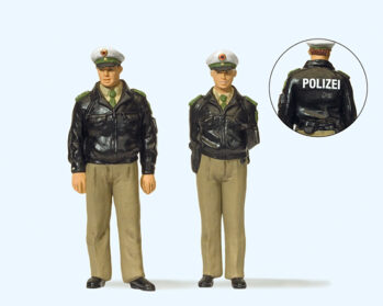 Preiser 44900 - G Polizisten stehend. Grüne Uniform. BRD