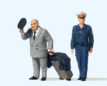 Preiser 44915 - G Reisender. Polizistin. Österreich