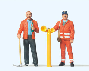 Preiser 45005 - G Gleisbauarbeiter, Sicherungsposten