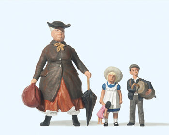 Preiser 45061 - G Tante Tulli mit Neffe und Nichte