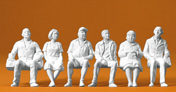 Preiser 45183 - G Sitzende Reisende. 6 Figuren