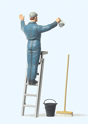 Preiser 45505 - G Wagenwäscher