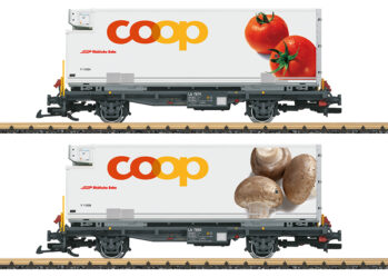 LGB 45888 - RhB Containerwagen Set “coop®“