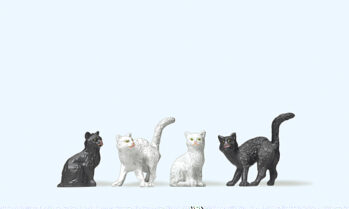 Preiser 47063 - 1:25 4 Katzen