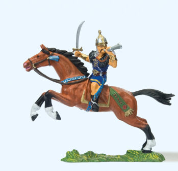 Preiser 50477 - 1:25 Hunne zu Pferd. Schwert und Horn