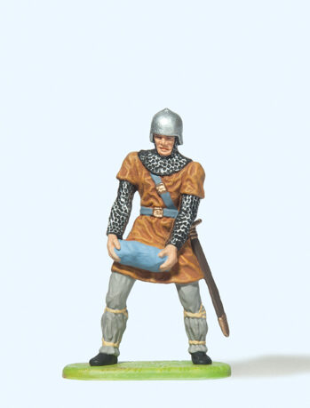 Preiser 50931 - 1:25 Normanne, Stein tragend