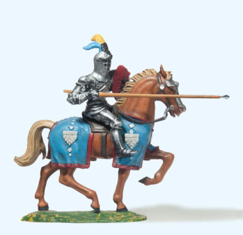 Preiser 52041 - 1:25 Ritter reitend, mit Lanze