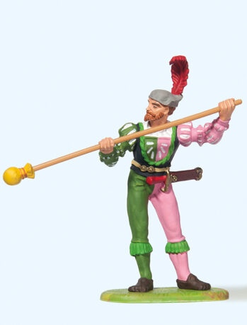 Preiser 52315 - 1:25 Stückknecht mit Rohrwischer