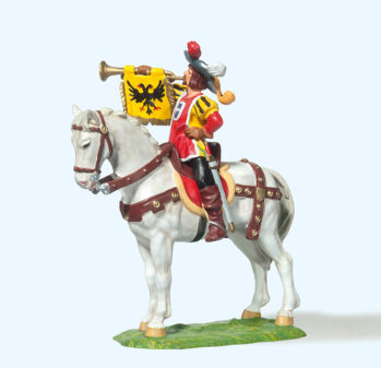 Preiser 52352 - 1:25 Fanfarenbläser zu Pferd