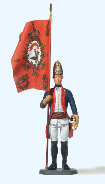 Preiser 54125 - 1:24 Fahnenträger stehend, Füsilier