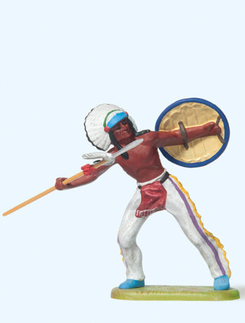 Preiser 54609 - 1:25 Indianer, Speer werfend