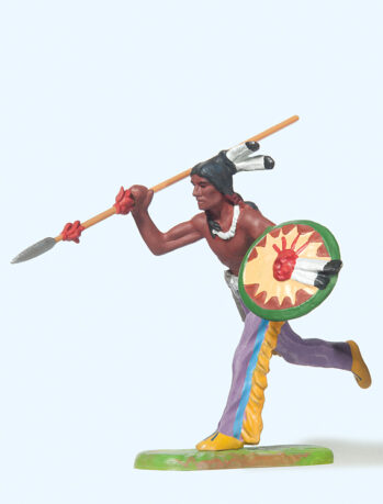 Preiser 54611 - 1:25 Indianer laufend, mit Speer