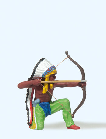 Preiser 54614 - 1:25 Indianer kniend, mit Bogen