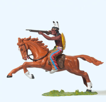 Preiser 54651 - 1:25 Indianer reitend, mit Gewehr