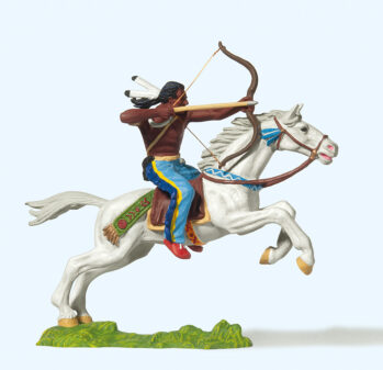 Preiser 54654 - 1:25 Indianer reitend, mit Bogen