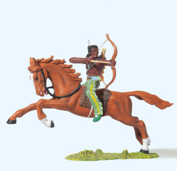 Preiser 54655 - 1:25 Indianer reitend, mit Bogen