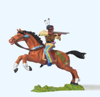 Preiser 54656 - 1:25 Indianer reitend, mit Gewehr