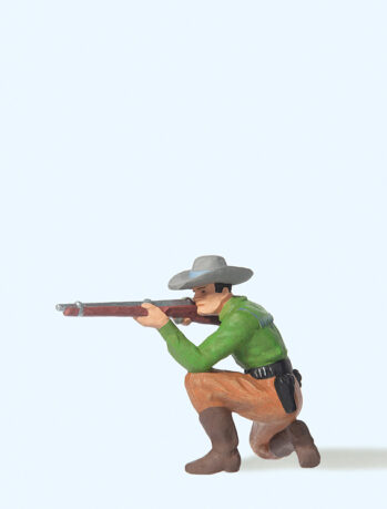 Preiser 54801 - 1:25 Cowboy kniend, mit Gewehr