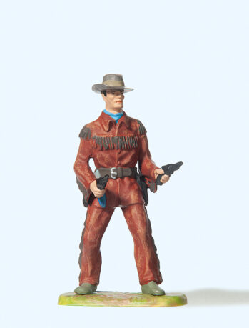 Preiser 54802 - 1:25 Cowboy stehend, mit 2 Revolvern