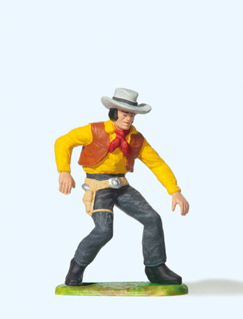 Preiser 54804 - 1:25 Cowboy, Revolver ziehend