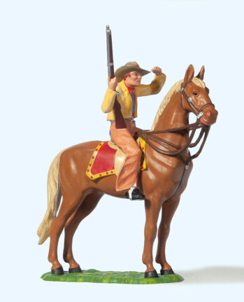 Preiser 54820 - 1:25 Cowboy zu Pferd, mit Gewehr