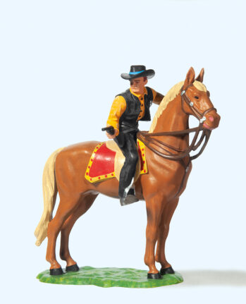 Preiser 54823 - 1:25 Sheriff zu Pferd, mit Revolver