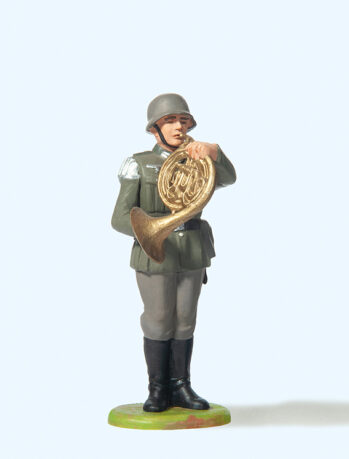 Preiser 56035 - 1:25 Musiker stehend, mit Waldhorn