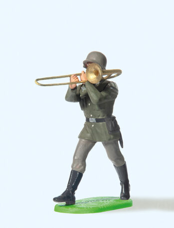 Preiser 56083 - 1:25 Musiker im Marsch, mit Posaune