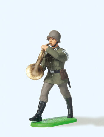 Preiser 56085 - 1:25 Musiker im Marsch, mit Waldhorn
