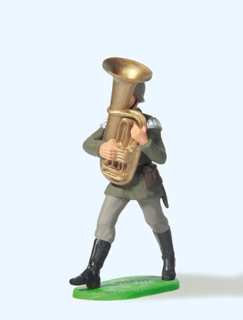 Preiser 56092 - 1:25 Musiker im Marsch, mit großem Baß