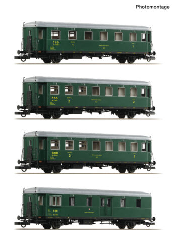 Roco 6200282 - 4er Set Personenwagen "Rybak" CSD