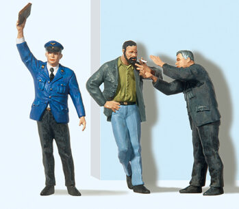 Preiser 63058 - 1:32 Schaffner. Rauchende Bahnarbeiter