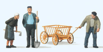 Preiser 63078 - 1:32 Landbevölkerung. Handwagen