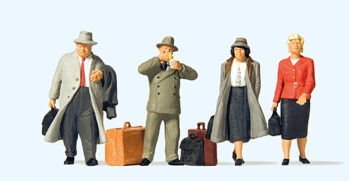 Preiser 65373 - 0 Reisende am Bahnhof