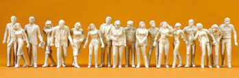 Preiser 65601 - 0 Passanten. 18 unbemalte Figuren. Bausatz