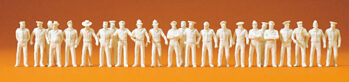 Preiser 72513 - 1:72 Uniformierte, sommerlich. 24 unbemalte Figuren. Kombinationsbausatz