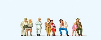 Preiser 73011 - 1:76 Sitzende Fahrgäste 1:76