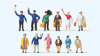 Preiser 75000 - TT Bahnpersonal, Reisende u. sitzende Personen