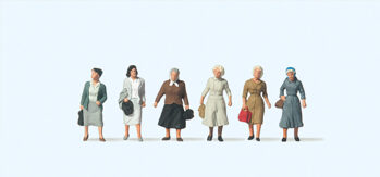 Preiser 75017 - TT Pendlerinnen auf dem Weg zur Bahn