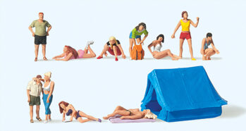 Preiser 75045 - TT Auf dem Campingplatz