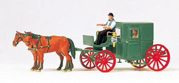 Preiser 75152 - TT Droschke, geschlossen. Fertigmodell